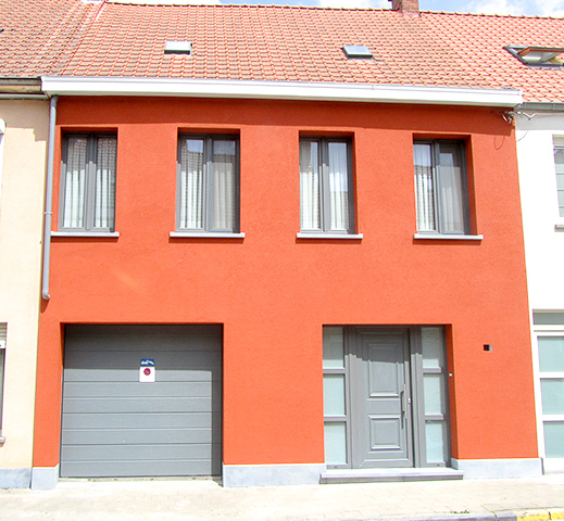 Gevelrenovatie met crepi in Hofstade
